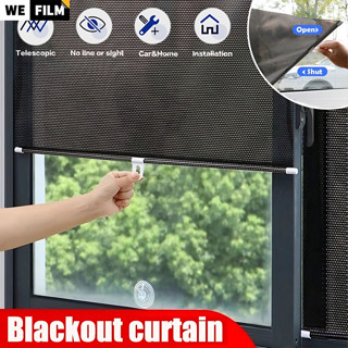 Rèm che nắng dùng cho cửa kính hoặc xe hơi có miếng hít, rèm che nắng trên cửa xe kính trước ô tô cuốn Tự động, tiện lợi