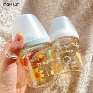 Moyuum Bình sữa PPSU Mov.aa cổ siêu rộng (kèm núm)