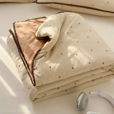 Chăn Hè Cotton Đũi ren  bo decor bảng màu mới nhất, siêu mềm mát, kích thước 200x230, màu sắc dịu dàng