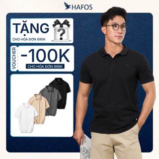 Áo polo nam HAFOS DAILY Polo Nam Trơn polo vải cá sấu nam, áo polo nam trắng, polo đen chuẩn form polo nam có cổ