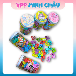 Hộp 12/24 GỌT BÚT CHÌ nhiều màu sắc hình dáng cute cho bé lưỡi chuốt sắc gọt bút dễ dàng, dùng làm phần thưởng học sinh
