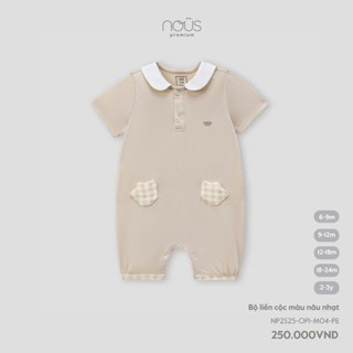 Nous Baby Bộ liền cộc, bodysuit bé trai bé gái màu sắc mềm mát thông thoáng cho bé dưới 10.5kg BST T6