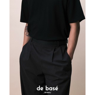 basé TROUSERS 02 - Quần Vải Ống Rộng Xếp Li - Khóa Sườn - De Basé