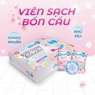 Combo 20 Viên thả bồn cầu CleanZ hương đào khử mùi tẩy sạch nhà vệ sinh, Xanh sạch toilet