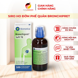  Siro ho đờm phế quản Bronchipret Saft TE Bionorica cho bé - Hàng Đức chính hãng 
