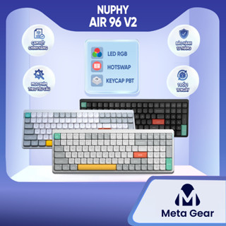 Bàn phím cơ Nuphy Air96 V2 Chính hãng Bảo hành 12 tháng, Bàn phím Low profile Nuphy Air96 V2, Bàn phím cho Macbook