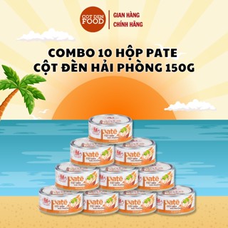 [ĐỌC KĨ PHÂN LOẠI] COMBO 10 Hộp Pate Cột Đèn Hải Phòng 150G - Đồ Hộp Hạ Long