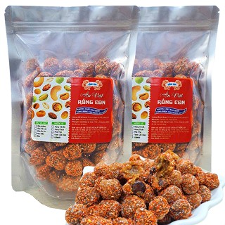 1Kg Me Xí Muội Chua Cay (2 Túi Zip) Thương Hiệu Rồng Con