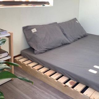  Giường Ngủ Pallet Gỗ Tự Nhiên Cao Cấp Giường Gỗ Gấp Gọn Cao 10cm Hở Chân Gỗ Mới Chắc Chắn Tiện Lợi 