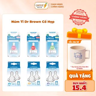 Núm Ti Dr Brown Cổ Hẹp Tách Lẻ Đủ Size
