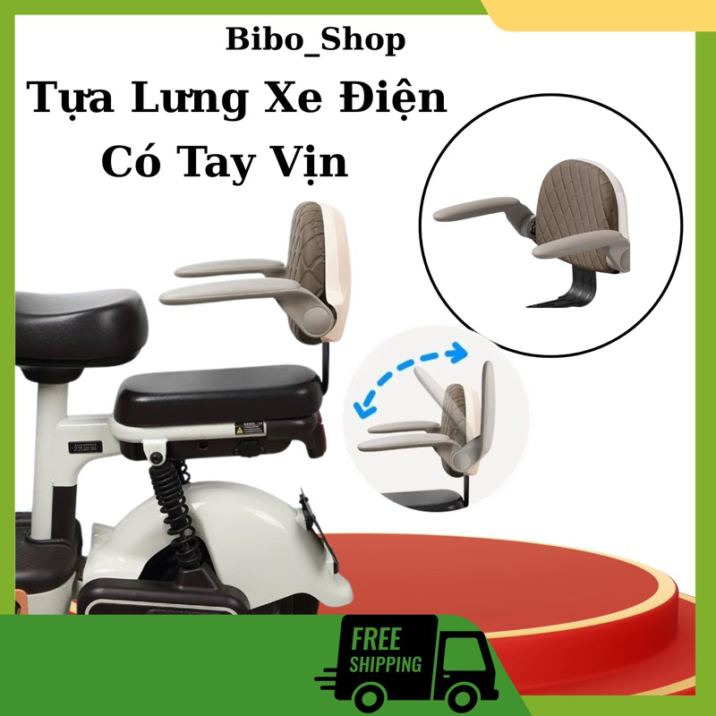 Ghế Tựa Sau Xe Điện Cho Bé Có Tay Vịn + Tựa Lưng – Phù Hợp Yadea Emma – An Toàn, Tiện Lợi