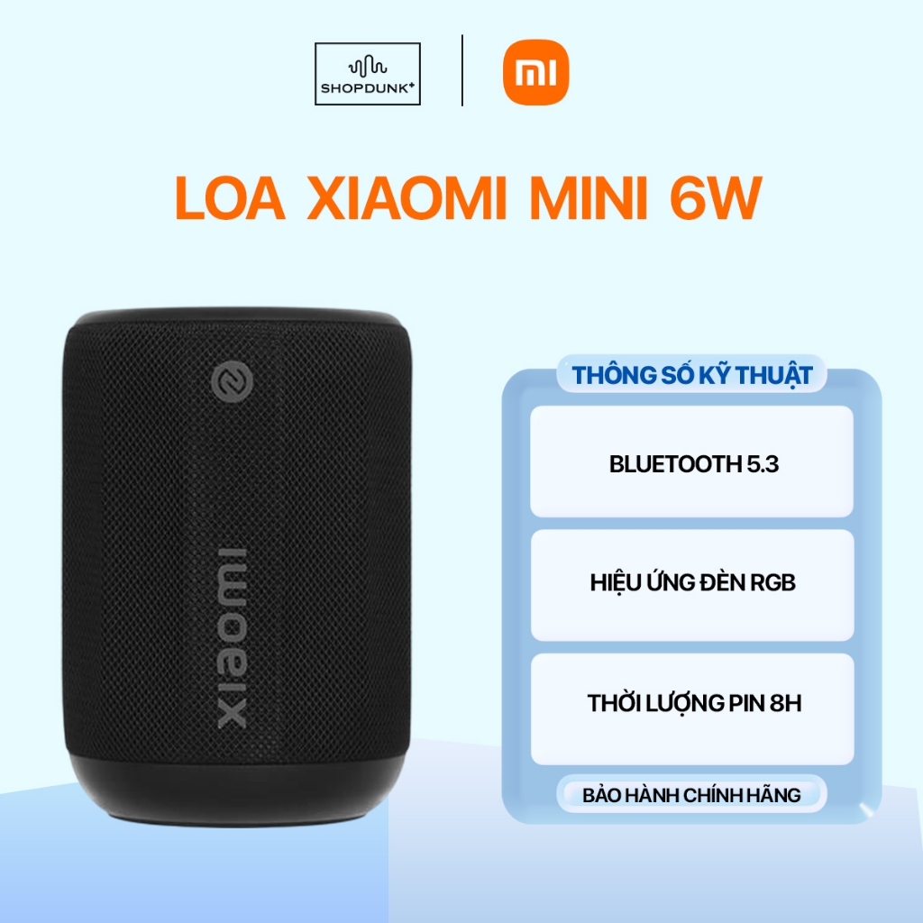 Loa Xiaomi Bluetooth Speaker Mini 6W Chính Hãng
