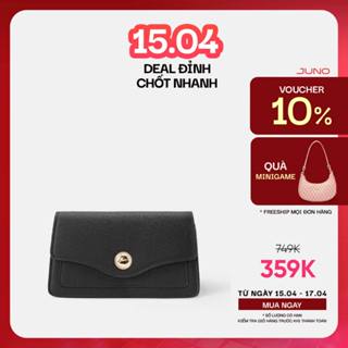 Túi Xách Nữ Thời Trang JUNO Cỡ Nhỏ Trang Trí Khoá Có Dây Đeo Dạng Chuỗi TXN813