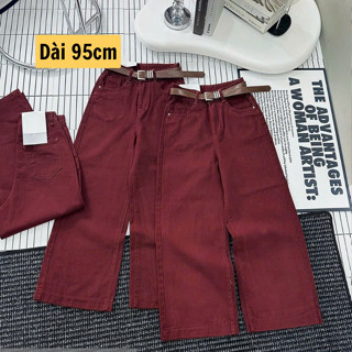 [Nhiều mẫu] Quần kaki jean nữ ống suông dáng lửng TiQi Jeans