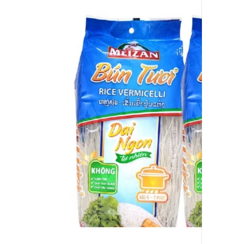 Combo 5bịt bún tươi hiệu Meizan bịt 300g