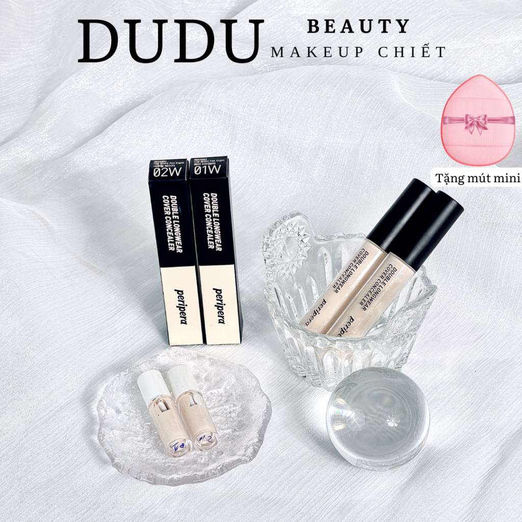 Kem Che Khuyết Điểm Peripera Double Longwear Cover Concealer 5.5g