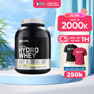 Sữa Tăng Cơ Bắp Hấp Thụ Nhanh Optimum Nutrition Platinum Hydro Whey 3.5lbs 1.59kg Chính Hãng