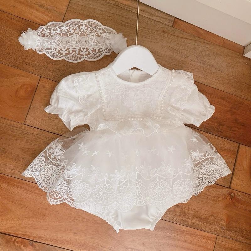 M18 - Body Xô Phối ren cho bé gái từ 3-10kg Made by Hằng