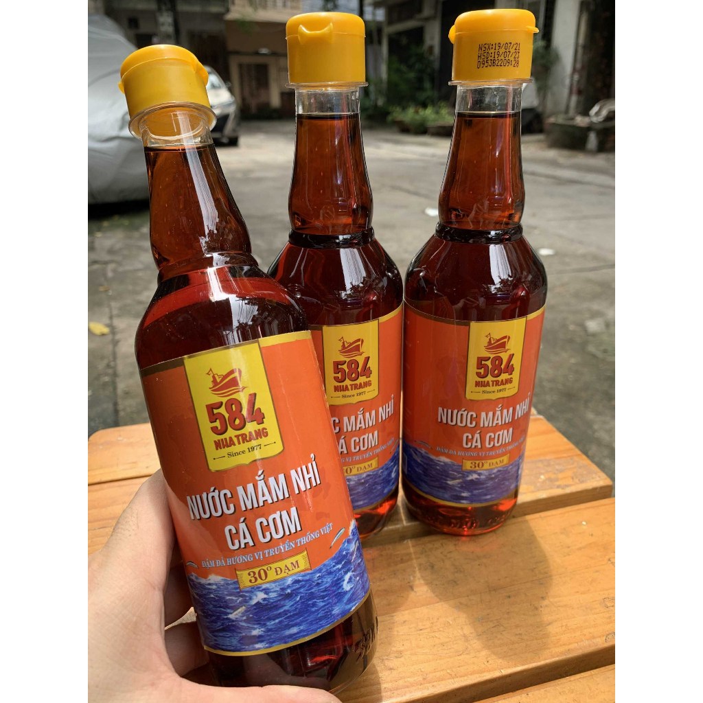 Nước mắm 584 Nha Trang 30 độ đạm chai nhựa (chai 500ml), mắm ngon giá hợp lý, mẫu mã mới