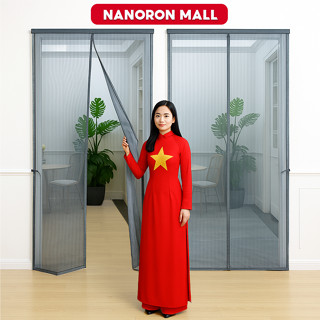 RÈM CHỐNG MUỖI NAM CHÂM NANORON DÁN KHUNG CỬA KHÔNG CẦN KHOAN, LƯỚI TỰ ĐỘNG ĐÓNG KÍN