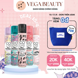 Dầu gội khô COLAB Dry Shampoo Pro 200ml làm phồng gấp 5 lần và hút dầu thừa giúp tóc bồng bềnh tự tin