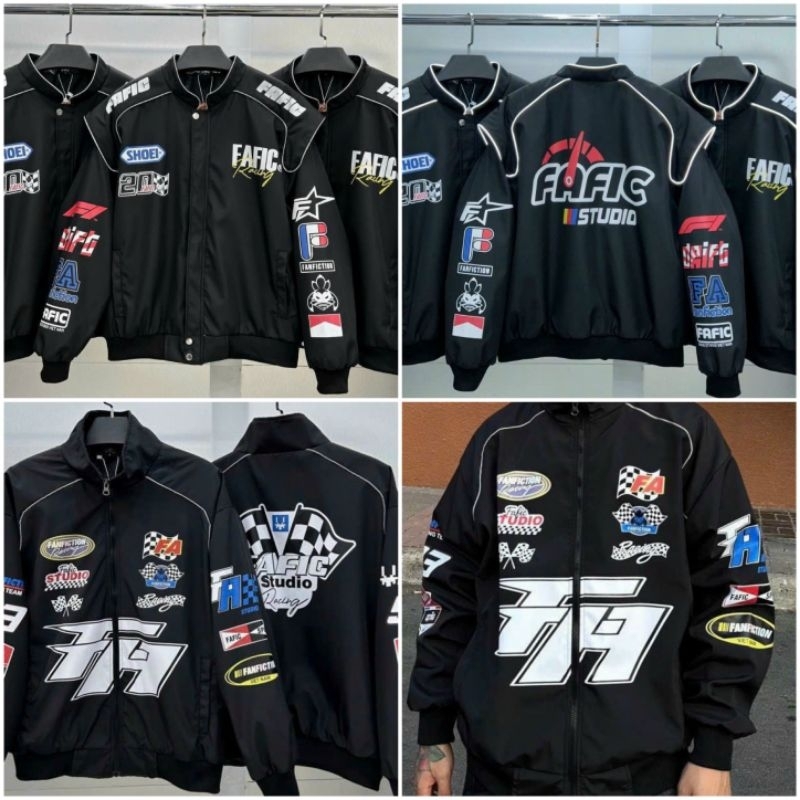 Áo khoác dù gió Kiểu Bomber 2 Lớp Chữ FAFIC Đi Phươt Nam Nữ Couple - Áo Khoác Bóng Chày Số 93 Unisex