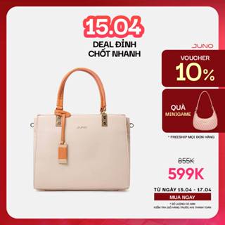 Túi Xách Nữ Thời Trang JUNO Cỡ Lớn Satchel 2 Ngăn TXL065