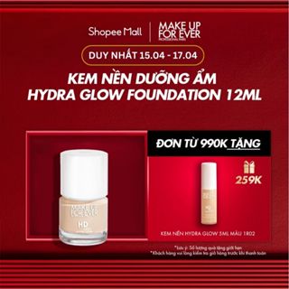 Kem nền dưỡng ẩm và giúp da căng bóng HD SKIN HYDRAGLOW FOUNDATION BTG 12ML - MAKE UP FOR EVER