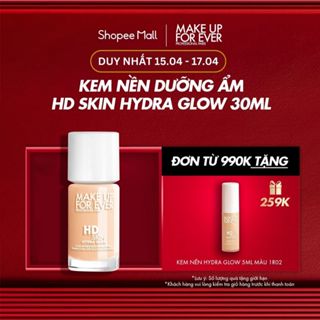 Kem nền dưỡng ẩm và giúp da căng bóng HD SKIN HYDRAGLOW FOUNDATION 30ML - MAKE UP FOR EVER