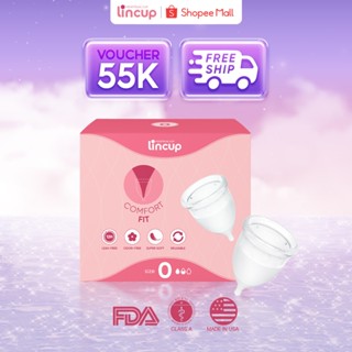 Cốc nguyệt san Lincup chính hãng size 25ml/34ml/40ml Nhập khẩu Mỹ, an toàn, tiện lợi