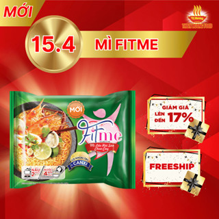 TẶNG KÈM 6 HỘP NHỰA -Thùng 36 Gói Mì Lẩu Hải Sản Chua Cay Fitme Có Bổ Sung khoai tây + Canxi 80g/gói