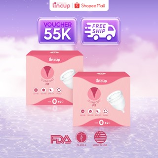 Combo 2 bộ cốc nguyệt san Lincup size 25ml/34ml/40ml chính hãng an toàn, tiện lợi
