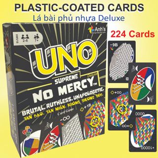 Uno Supreme No Mercy không thương xót tối thượng 224 lá phủ nhựa