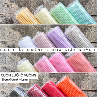 CUỘN LƯỚI Ô VUÔNG gói hoa gói quà