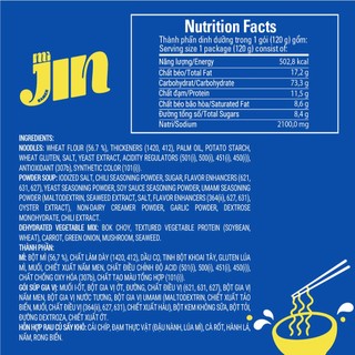 Combo 3 Gói Mì Jin Không Cay Otoki 120G