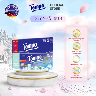 [COMBO 2 LỐC] Khăn Giấy Bỏ Túi Regular 10 Cao Cấp Tempo - 4 Lớp Bền Dai - Thương Hiệu Đức