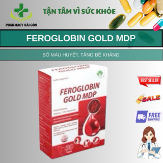 ✅[chính hãng]Viên uống Feroglobin gold mdp hỗ trợ bổ sung sắt cho cơ thể(hộp 30viên)