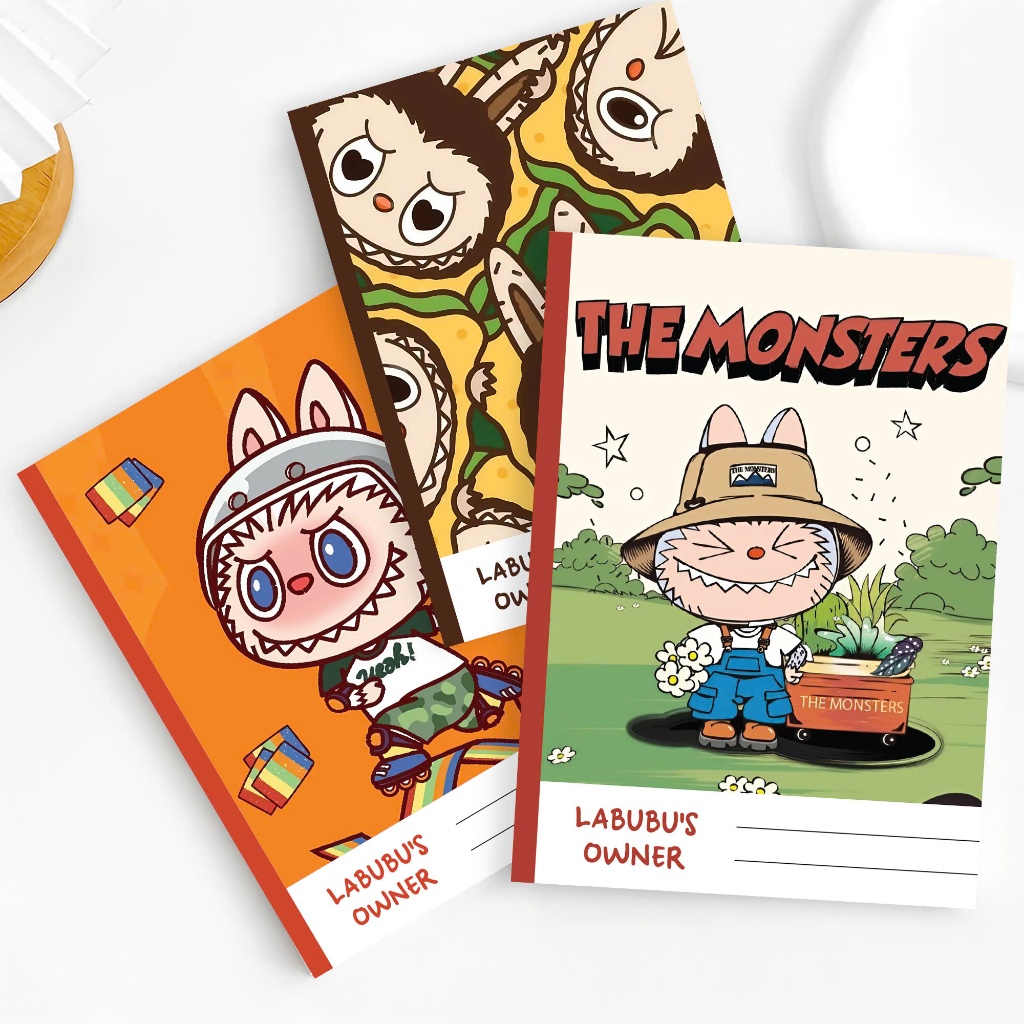 Vở Labubu Quang Huy Chính Hãng – Vở 80 Trang - 120 Trang – Vở Kẻ Ngang Viết Êm - Chống Lóa