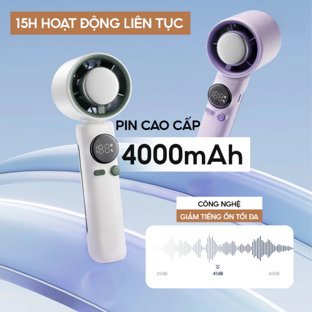 Quạt Cầm Tay Kết Hợp Sò Lạnh Có 100 Chế Độ Động Cơ Turbo Tăng Tốc Và Tạo Gió Mát Như Điều Hòa | BigBuy360 - bigbuy360.vn
