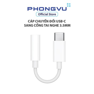 Cáp Chuyển Đổi USB-C sang Cổng Tai Nghe 3.5mm - Bảo hành 12 tháng