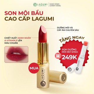 Son môi không chì LAGUMI chiết xuất hạnh nhân lành tính an toàn cho mẹ bầu và sau sinh