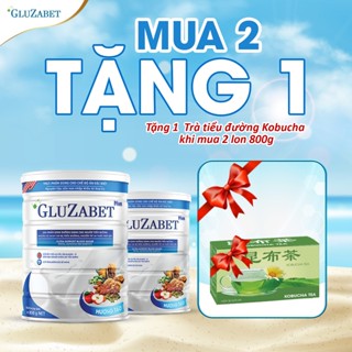 COMBO 2 HỘP 800G, Gluzabet - Sữa Dành Cho Người Tiểu Đường, Hỗ Trợ Ổn Định Đường Huyết, Ngăn Ngừa Biến Chứng