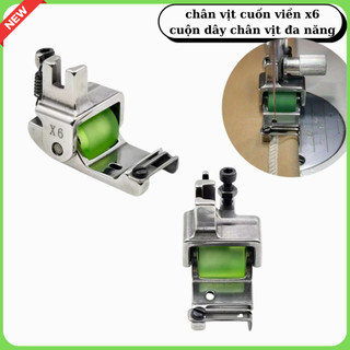chân vịt bánh nhựa cuốn viền x6 cuộn dây viền chân vịt đa năng
