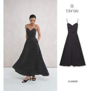 Đầm TK Maxi Mùa Hè Chấm Bi Dây Mảnh ELIANOR - TÂYGU - DTK95