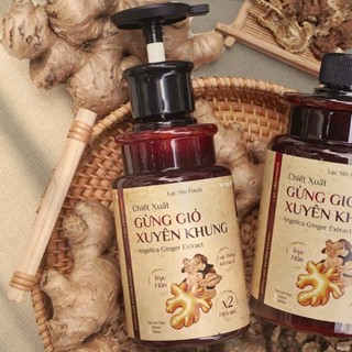 Nước Cốt Gừng Tràm Trà Xuyên Khung Lạc Yên Foods - Thơm Ấm Thảo Dược Dịu Lành, Dùng Pha Tắm, Ngâm Chân Cho Bé & Mẹ Bỉm