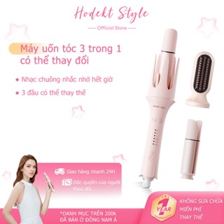  Máy Làm Tóc 3 Trong 1 HODEKT Duỗi Thẳng Uốn Xoăn & Làm Phồng Công Nghệ Ion Âm Dưỡng Tóc Mượt 