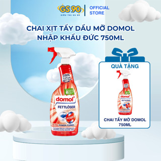 [MUA 1 TẶNG 1] Chai Xịt Tẩy Dầu Mỡ Nhà Bếp Domol Power Ultra 750ml Dùng Được Cho Máy Hút Mùi, Bếp Từ
