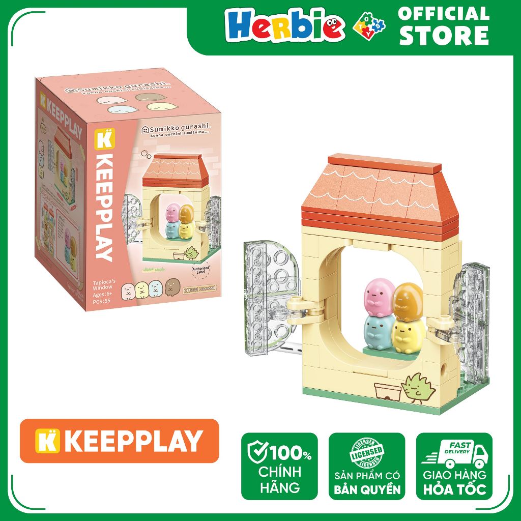Đồ Chơi Lắp Ráp Keepplay Sumikko Tapioca Window K21206 - Herbie Toys