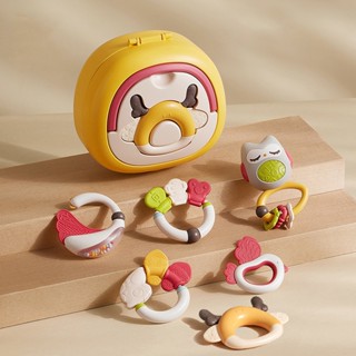 Đồ chơi xúc xắc gặm nướu cho bé tập cầm nắm, vận động tinh, hộp đựng cao cấp, quà tặng cho bé