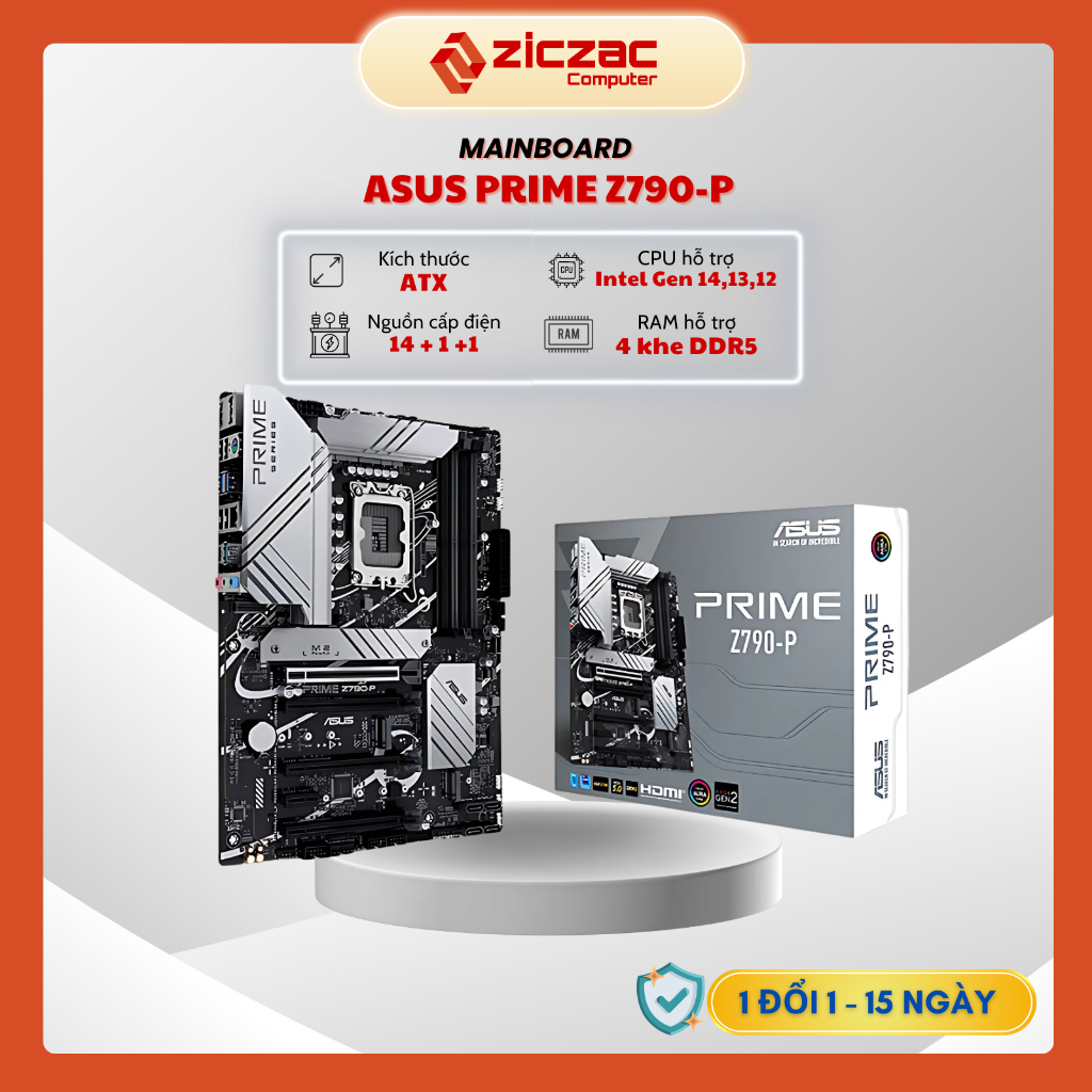 Mainboard Asus PRIME Z790-P-CSM DDR4 & DDR5 - BH 36th chính hãng